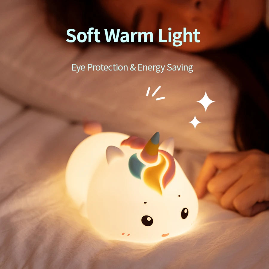 Unicorn LED Night Light – USB Charging