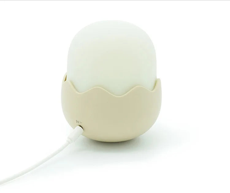 Eggshell Chicken LED Night Light – USB Charging