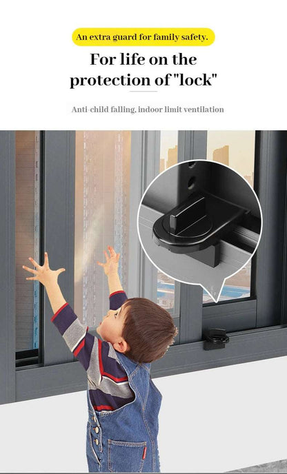 Sliding Sash Stopper Lock – Baby & Child Safety Door Lock