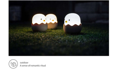 Eggshell Chicken LED Night Light – USB Charging