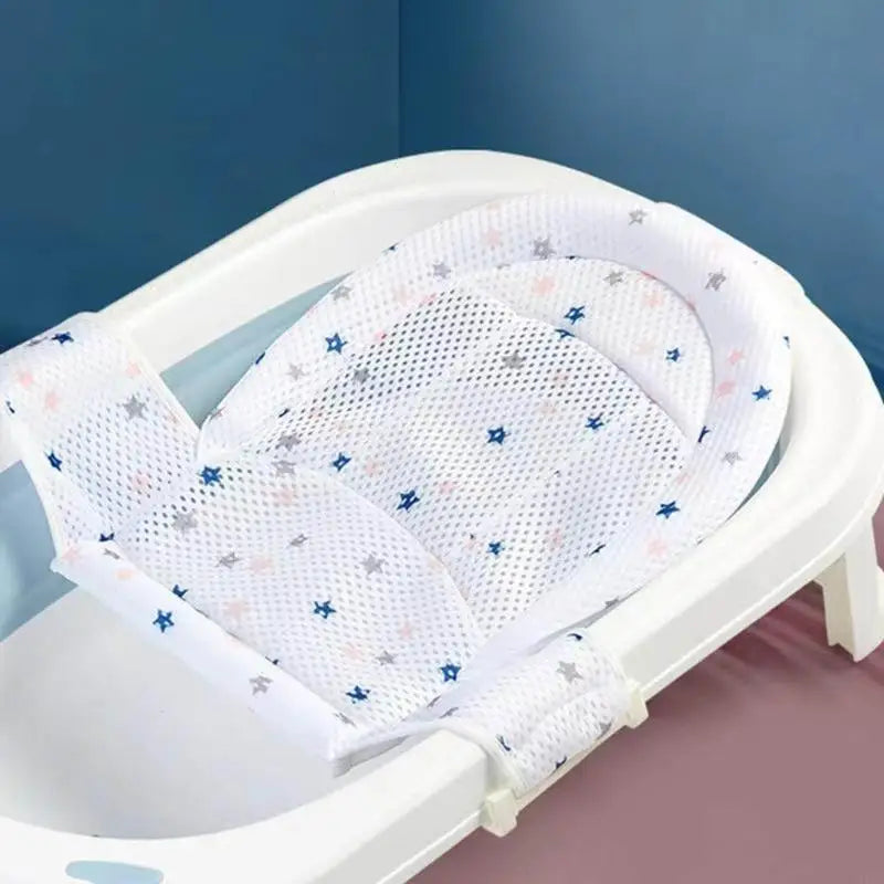 Universal Adjustable Baby Bath Seat – Non-Slip Support Net for Newborns