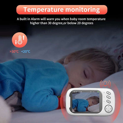 Cdycam 3.5" Wireless Video Baby Monitor – Night Vision & Two-Way Audio