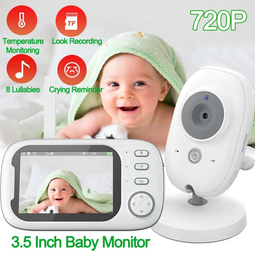 Cdycam 3.5" Wireless Video Baby Monitor – Night Vision & Two-Way Audio