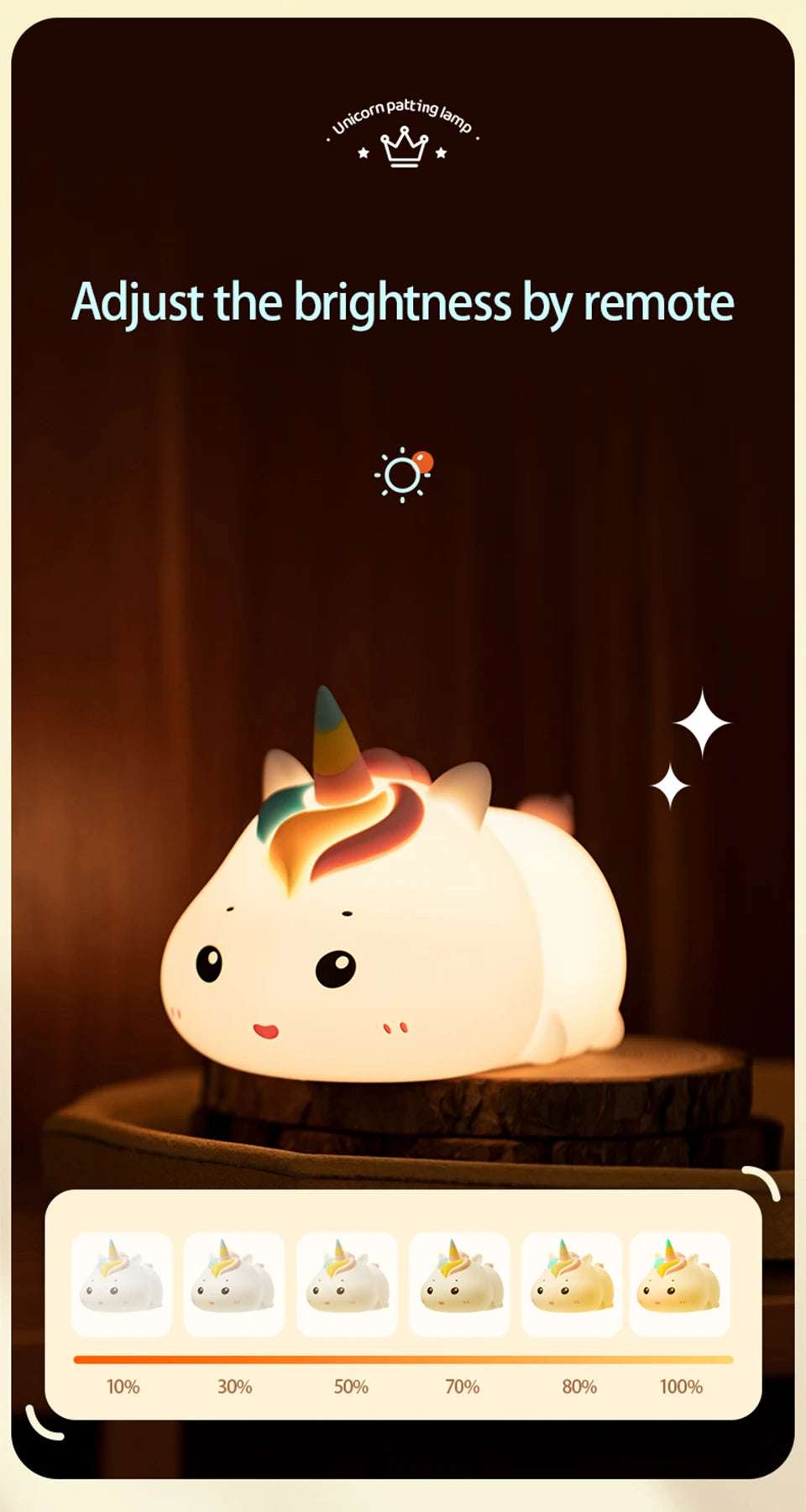 Unicorn LED Night Light – USB Charging