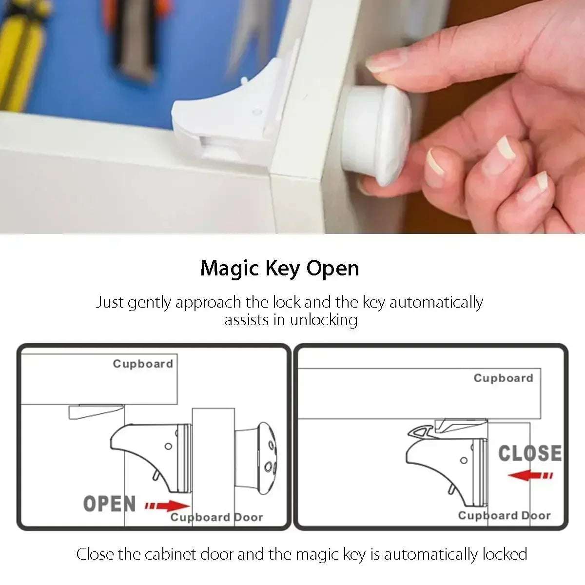 Magnetic Children's Lock – Baby & Toddler Drawer Safety