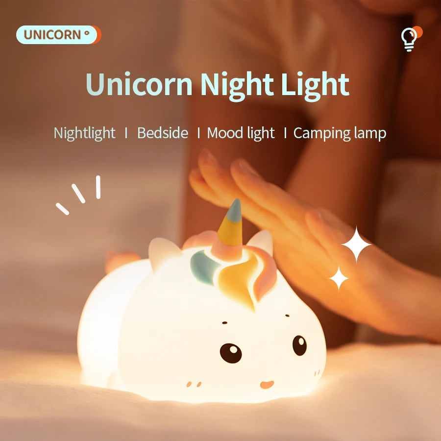 Unicorn LED Night Light – USB Charging