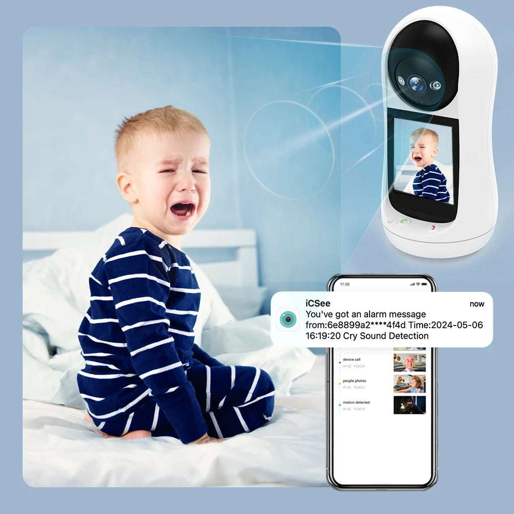 ESDER 3MP PTZ Wifi Camera – Baby Monitor with Sound Detection