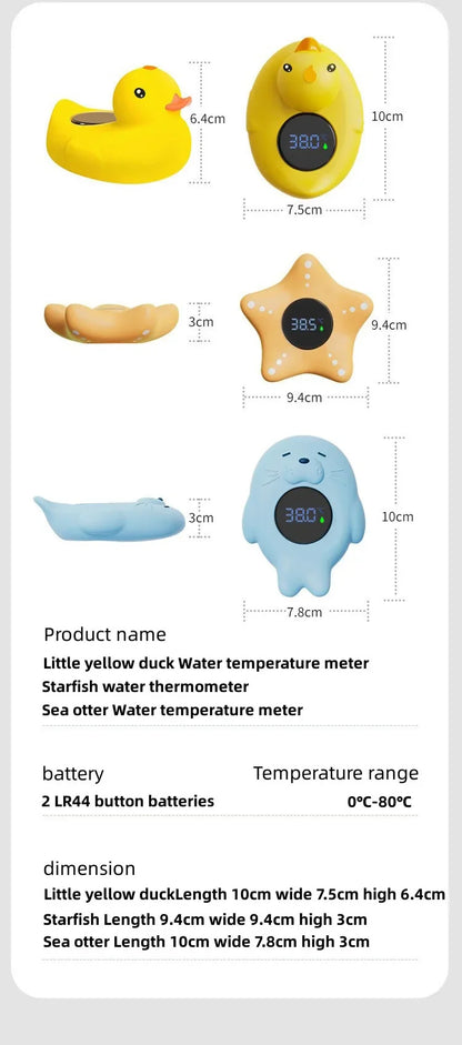 Little Yellow Duck Baby Bath Thermometer