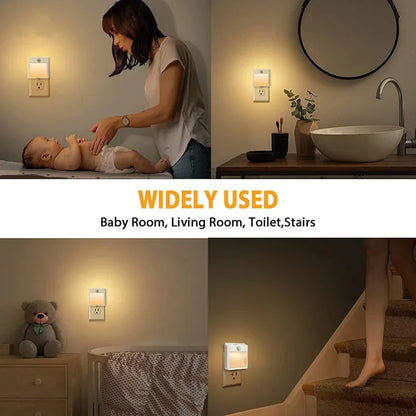 Motion Sensor Night Lights – Dimmable LED for Bedroom, Stairs, & More