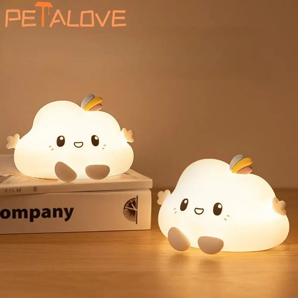 Cute Silicone Night Light – Panda, Duck, Rabbit & Dog | USB Rechargeable & Touch Control