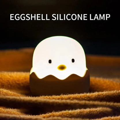 Eggshell Chicken LED Night Light – USB Charging