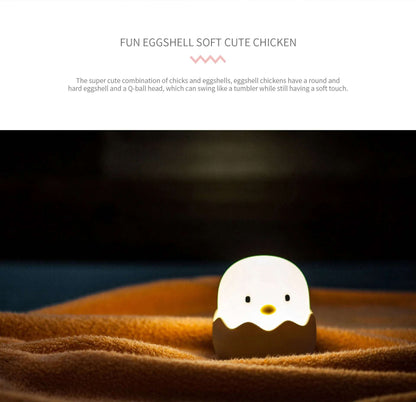 Eggshell Chicken LED Night Light – USB Charging