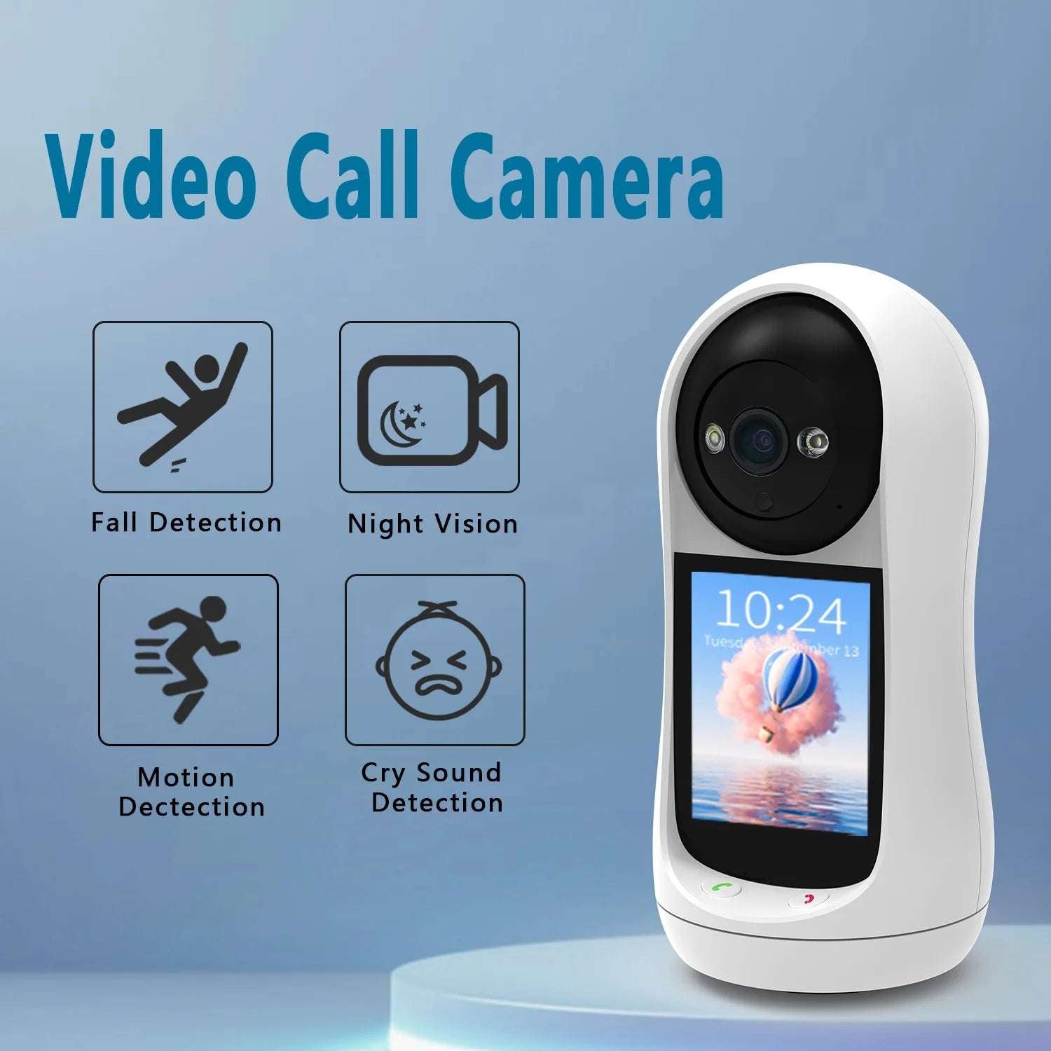 ESDER 3MP PTZ Wifi Camera – Baby Monitor with Sound Detection