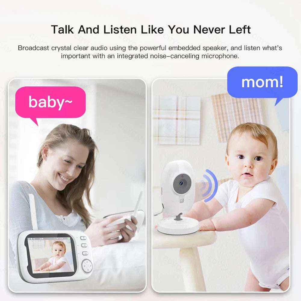 Cdycam 3.5" Wireless Video Baby Monitor – Night Vision & Two-Way Audio