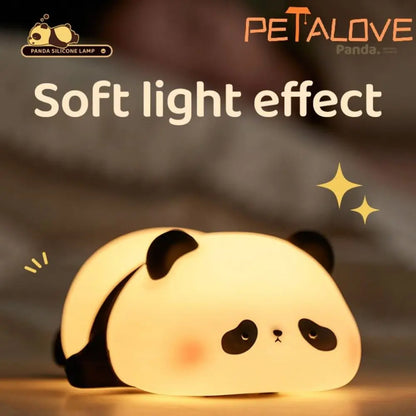 Cute Silicone Night Light – Panda, Duck, Rabbit & Dog | USB Rechargeable & Touch Control