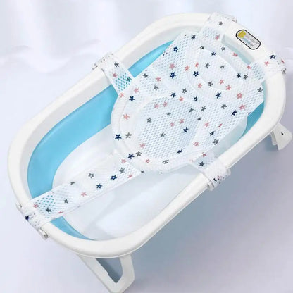 Universal Adjustable Baby Bath Seat – Non-Slip Support Net for Newborns