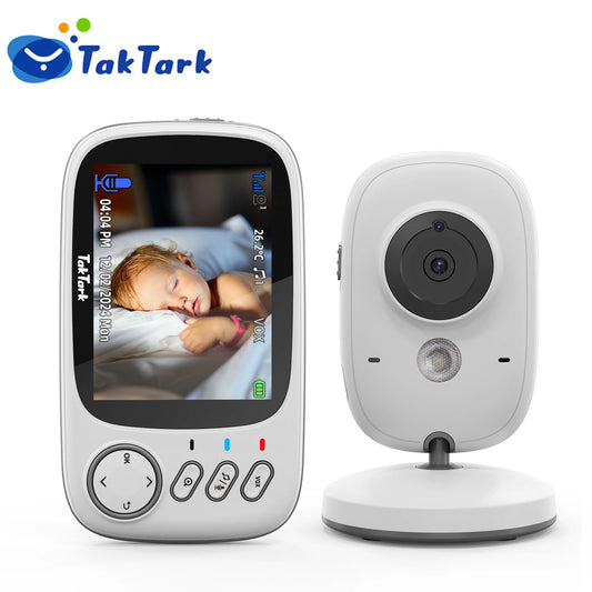 TakTark 3.2" Wireless Baby Monitor with Night Vision, Two-Way & Temp Monitoring