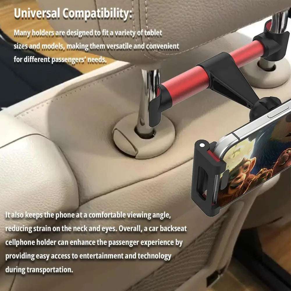 Car Back Seat Phone Mount – Univeral Tablet Holder for Kids