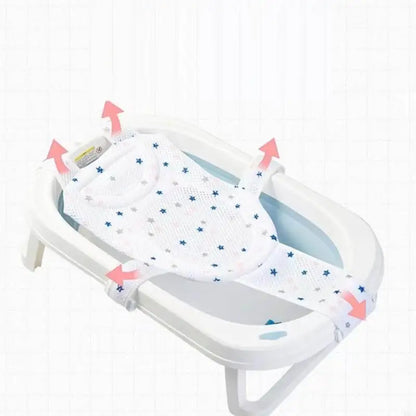 Universal Adjustable Baby Bath Seat – Non-Slip Support Net for Newborns