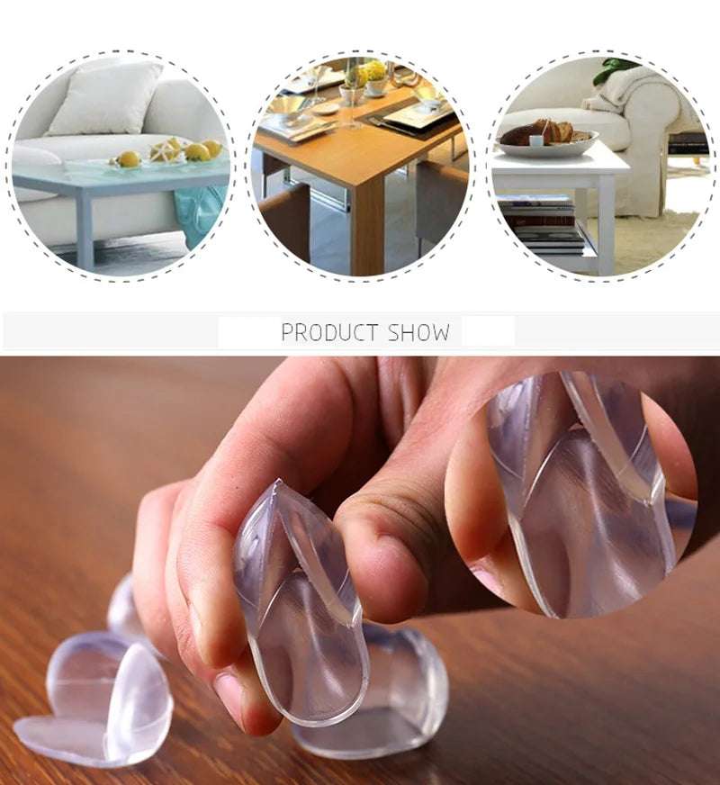 4Pcs Baby Safety Silicone Corner Protectors – Edge Guards for Tables